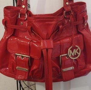 Michael Kors patent leather handbag
